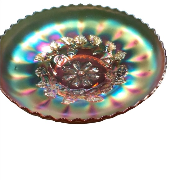 Cosmos Variant Pattern Marigold Bowl Vintage